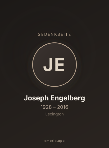 Gedenkportrait von Joseph Engelberg