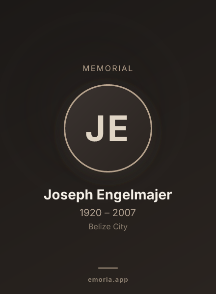 Memorial portrait of Joseph Engelmajer