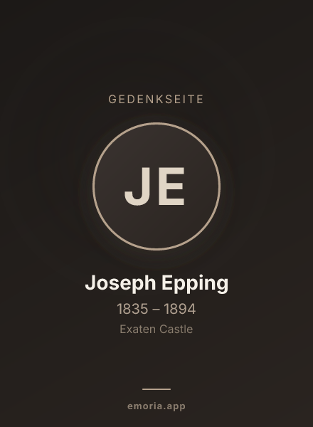 Gedenkportrait von Joseph Epping