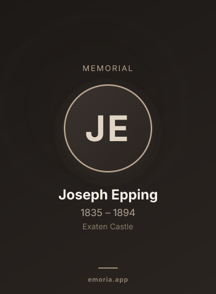 Memorial portrait of Joseph Epping