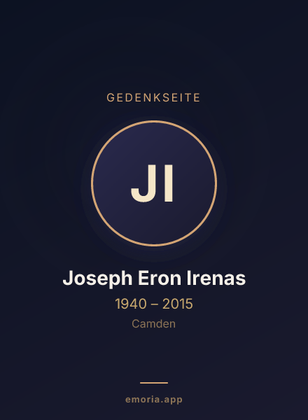 Gedenkportrait von Joseph Eron Irenas