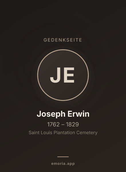 Gedenkportrait von Joseph Erwin