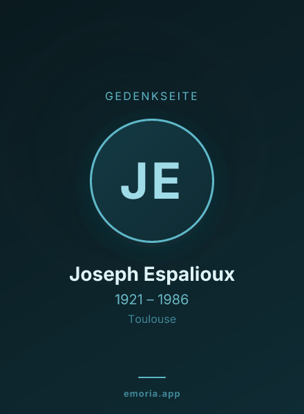 Gedenkportrait von Joseph Espalioux