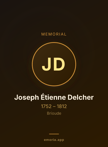 Memorial portrait of Joseph Étienne Delcher