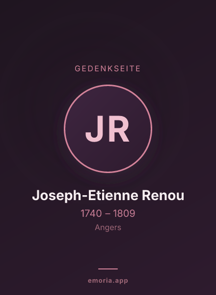 Gedenkportrait von Joseph-Etienne Renou