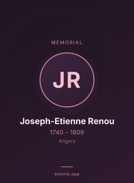 Memorial portrait of Joseph-Etienne Renou