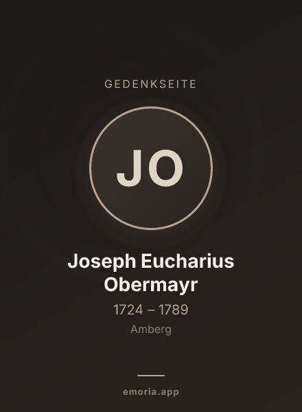 Gedenkportrait von Joseph Eucharius Obermayr