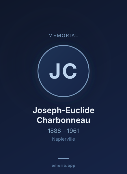 Memorial portrait of Joseph-Euclide Charbonneau