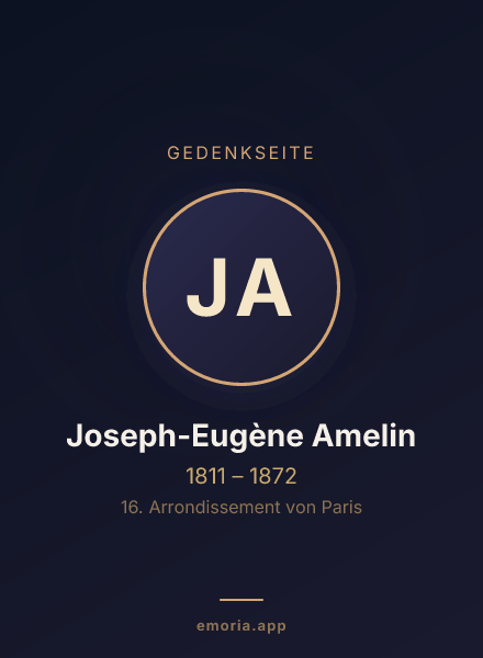Gedenkportrait von Joseph-Eugène Amelin