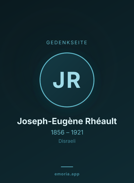 Gedenkportrait von Joseph-Eugène Rhéault