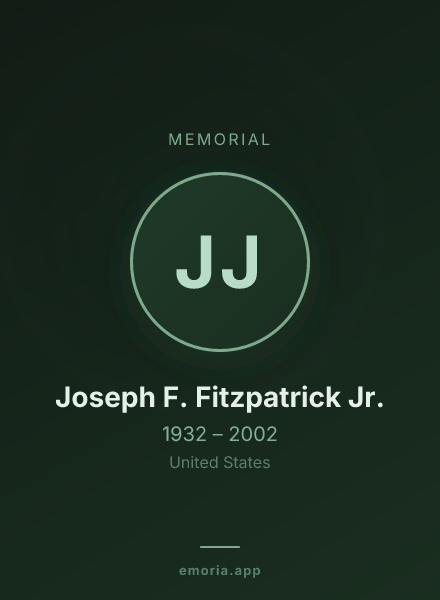 Memorial portrait of Joseph F. Fitzpatrick Jr.