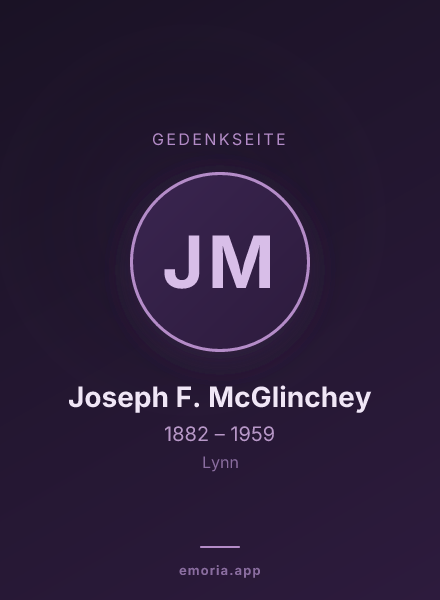 Gedenkportrait von Joseph F. McGlinchey