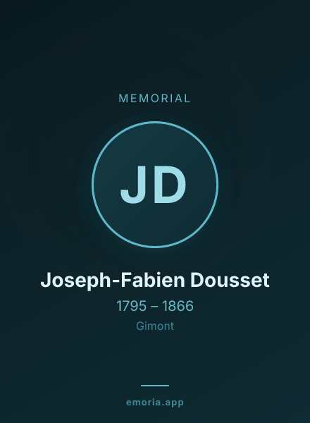 Memorial portrait of Joseph-Fabien Dousset
