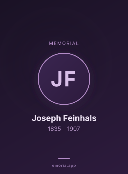 Memorial portrait of Joseph Feinhals