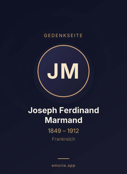 Gedenkportrait von Joseph Ferdinand Marmand