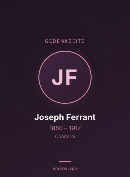 Gedenkportrait von Joseph Ferrant
