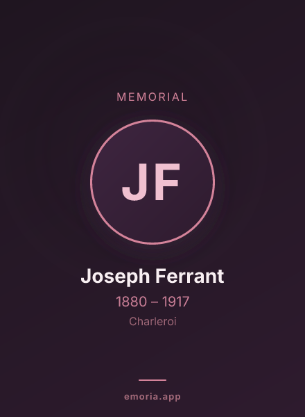 Memorial portrait of Joseph Ferrant