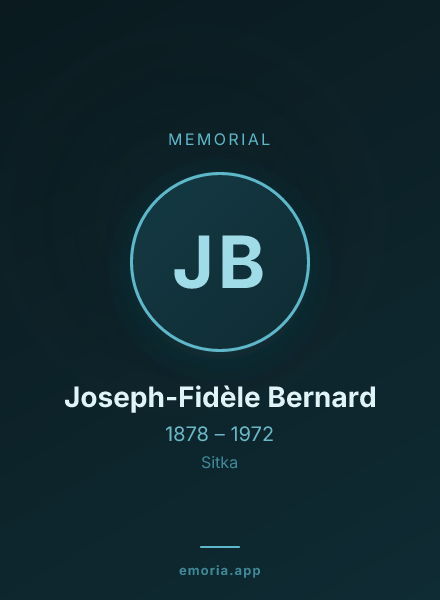 Memorial portrait of Joseph-Fidèle Bernard