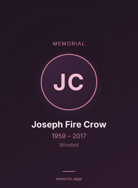 Memorial portrait of Joseph Fire Crow