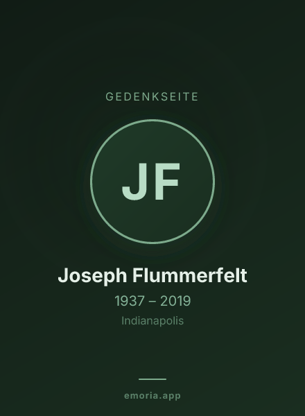 Gedenkportrait von Joseph Flummerfelt