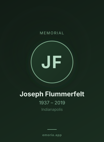 Memorial portrait of Joseph Flummerfelt