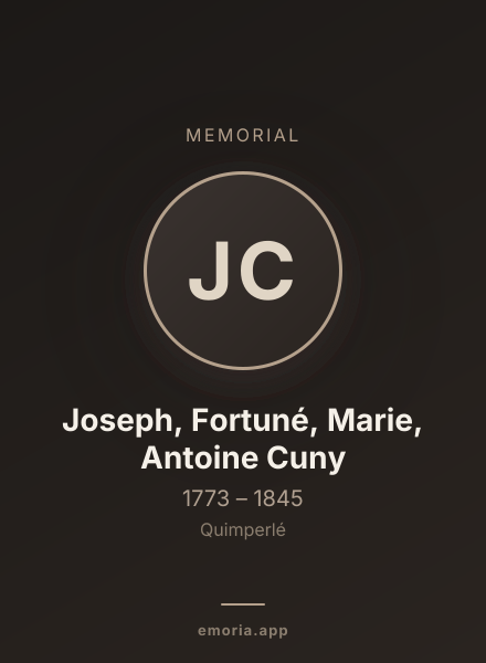 Memorial portrait of Joseph, Fortuné, Marie, Antoine Cuny