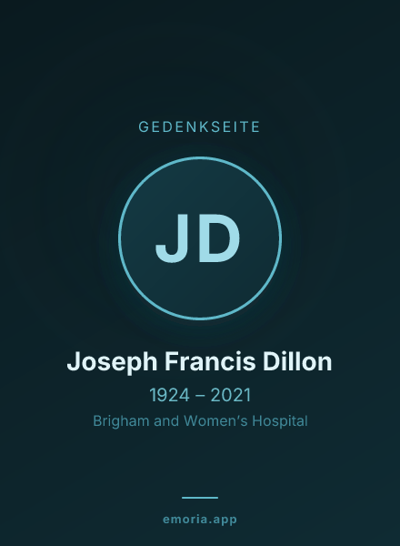 Gedenkportrait von Joseph Francis Dillon