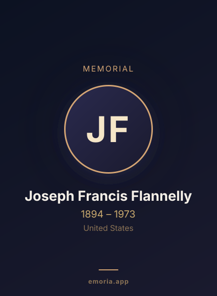 Memorial portrait of Joseph Francis Flannelly