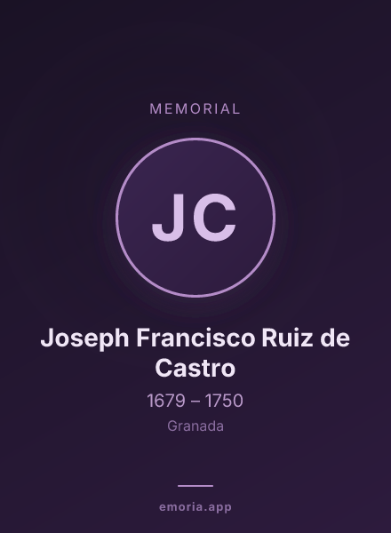 Memorial portrait of Joseph Francisco Ruiz de Castro