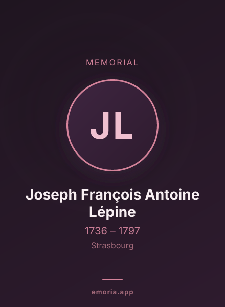 Memorial portrait of Joseph François Antoine Lépine