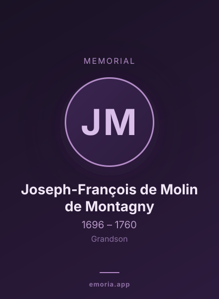 Memorial portrait of Joseph-François de Molin de Montagny