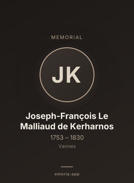 Memorial portrait of Joseph-François Le Malliaud de Kerharnos