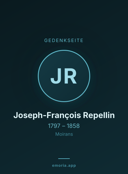 Gedenkportrait von Joseph-François Repellin