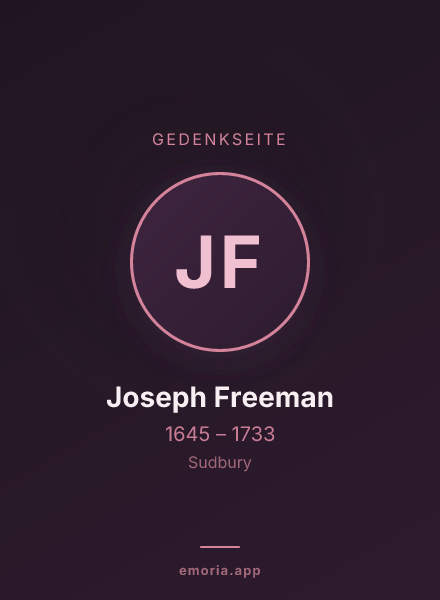 Gedenkportrait von Joseph Freeman