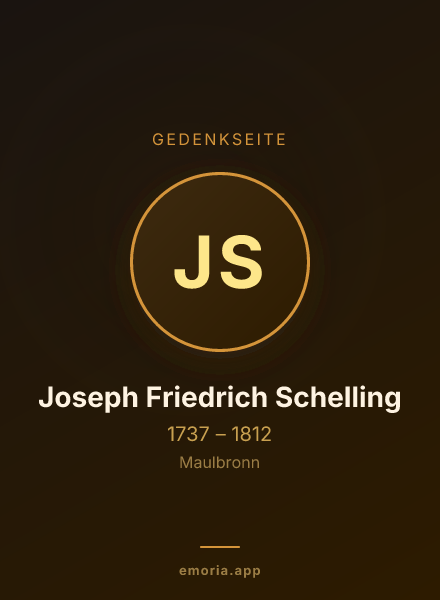 Gedenkportrait von Joseph Friedrich Schelling