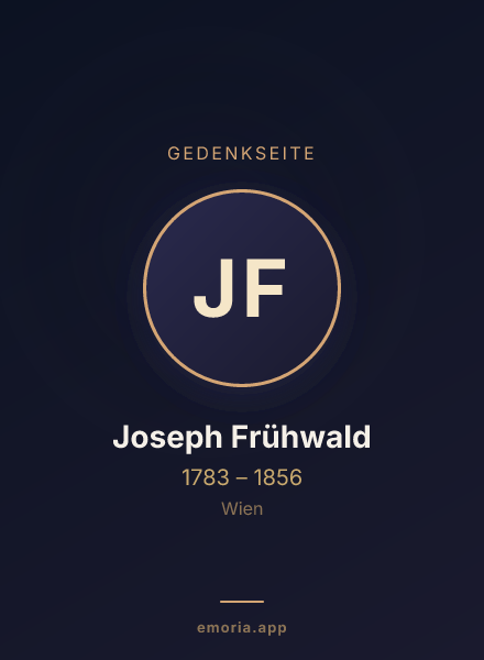 Gedenkportrait von Joseph Frühwald
