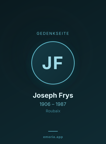 Gedenkportrait von Joseph Frys