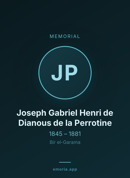 Memorial portrait of Joseph Gabriel Henri de Dianous de la Perrotine