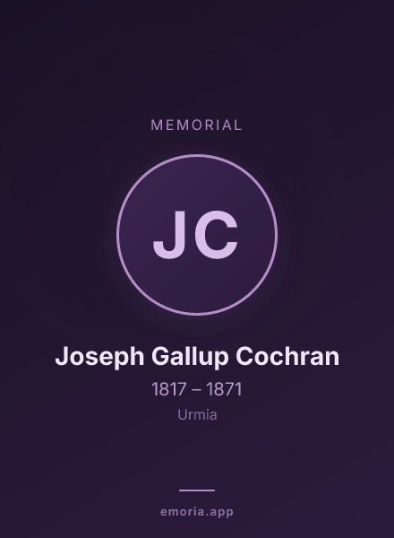 Memorial portrait of Joseph Gallup Cochran