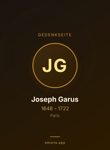 Gedenkportrait von Joseph Garus