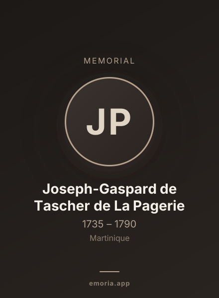 Memorial portrait of Joseph-Gaspard de Tascher de La Pagerie