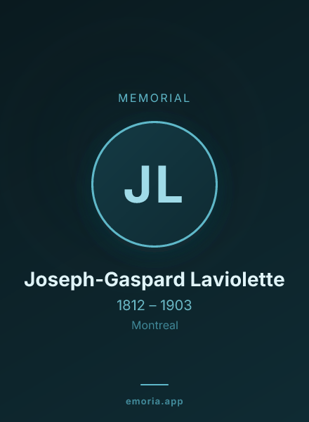 Memorial portrait of Joseph-Gaspard Laviolette