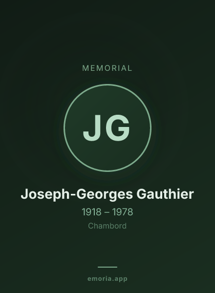 Memorial portrait of Joseph-Georges Gauthier
