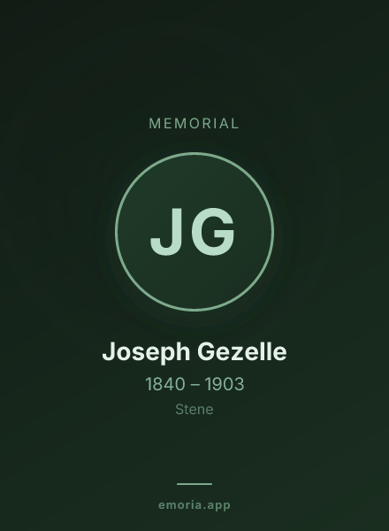 Memorial portrait of Joseph Gezelle