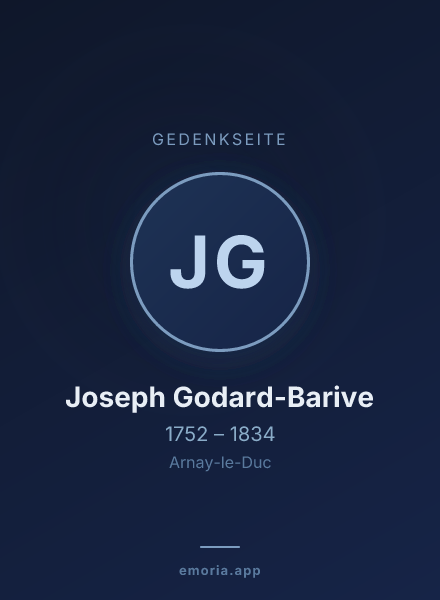 Gedenkportrait von Joseph Godard-Barive