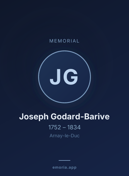 Memorial portrait of Joseph Godard-Barive