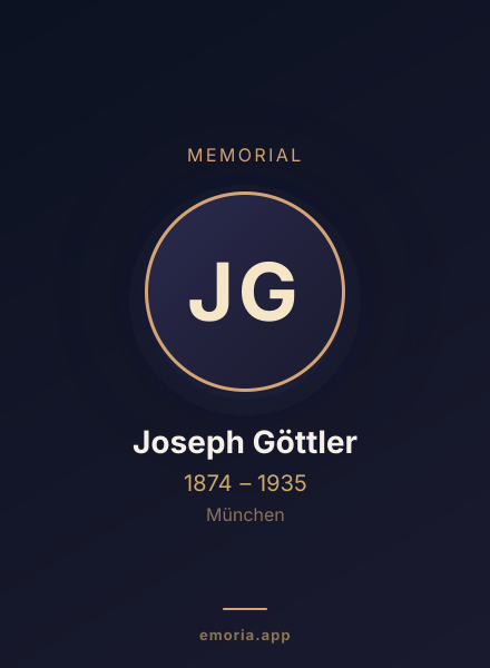 Memorial portrait of Joseph Göttler