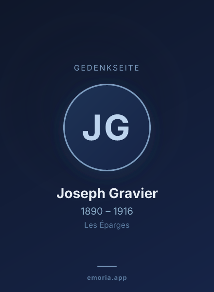 Gedenkportrait von Joseph Gravier
