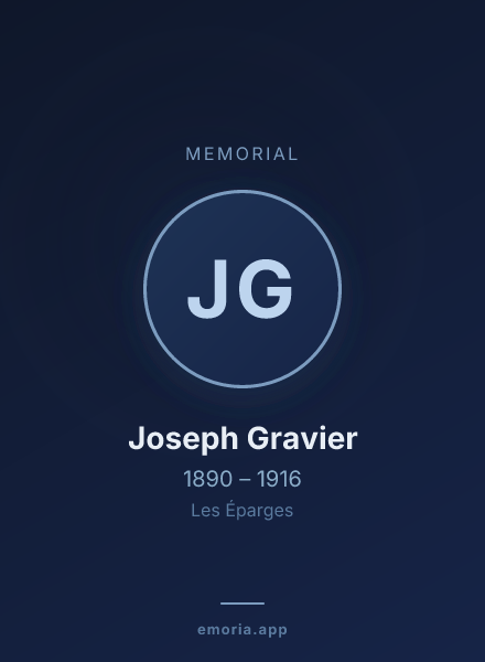 Memorial portrait of Joseph Gravier