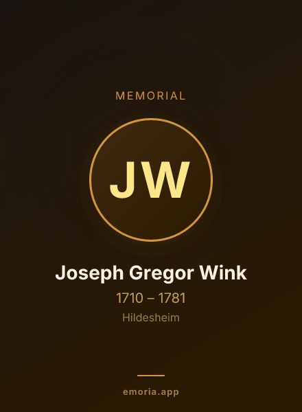 Memorial portrait of Joseph Gregor Wink